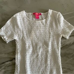 SHORT SLEEVE WHITE RUFFLE NORDSTROM RACK
